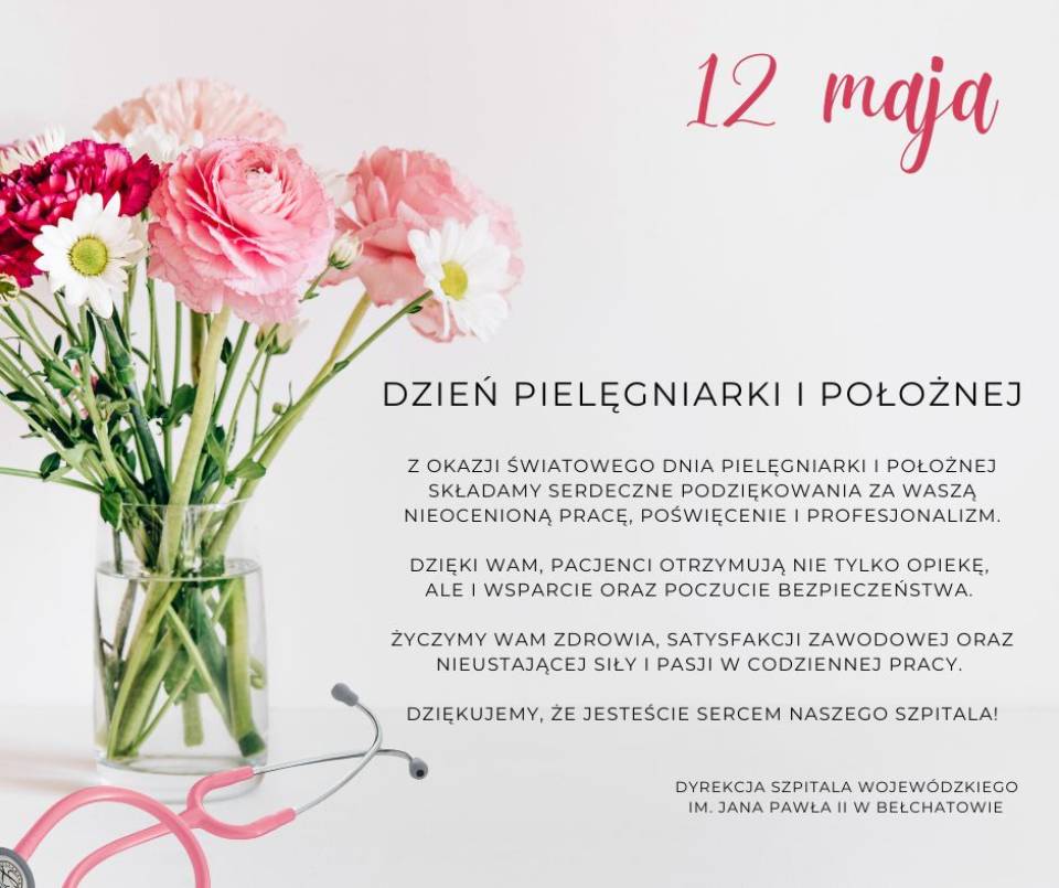 Aktualność 12 maja - Światowy Dzień Pielęgniarki i Położnej